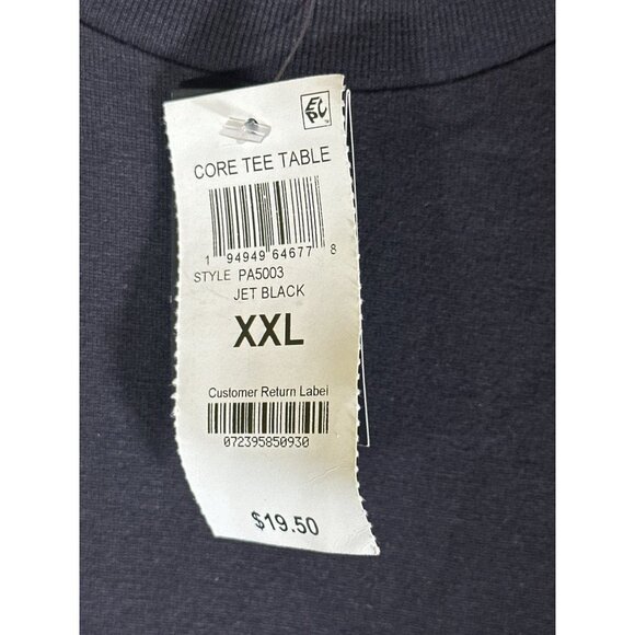 And Now This Men's Basic T-Shirt, Jet Black, NWT, Size XXL - Picture 4 of 5